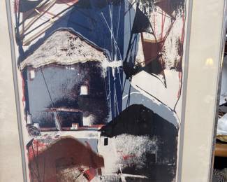 Title: "Greek Abstract" Artist: Xen Stone (20th Century)