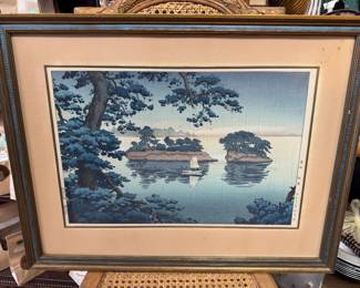 Vintage Print Spring Rain at Matsushima by Tsuchiya Koitsu Reproduction Japan Poster Ukiyo-e Wall Decoration Japanese Illustration