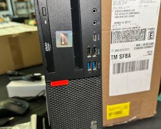 Lenovo Thinkpad Tower, Keyboard, Mouse & Cables