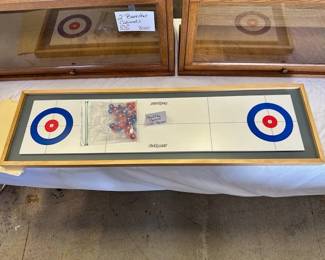 GoSports Mini Shuffleboard and Curling 2-in-1 Game