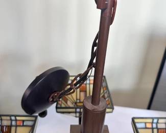  Mission Style Stained Glass Chandelier