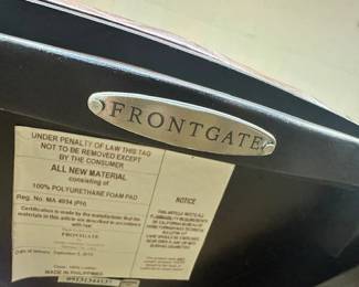 Four Frontgate 30" Leather Bar Stools