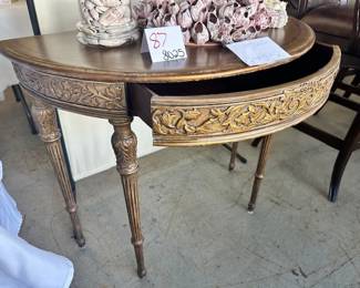 (36x18x31) Demilune Console Table