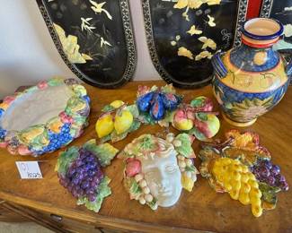 Assorted Ceramic Fruit Decor Collection