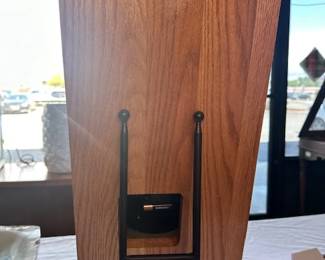 Brass Ship's Bell Quartz Clock on Wood Plaque