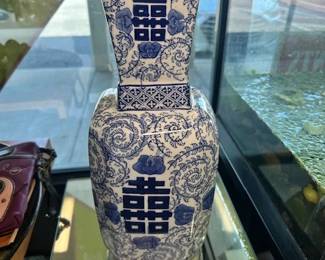Blue and White Ceramic Vase