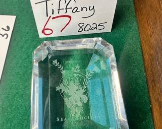 Tiffany & Co. Crystal Paperweight