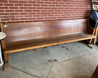 9 foot church pew
