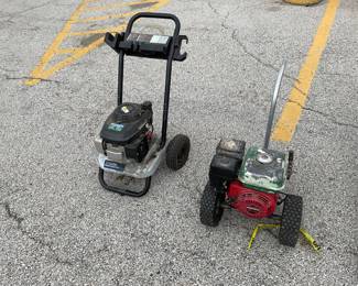 Pressure washers without hoses, etc.