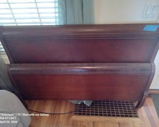 Sleigh Bed - Headboard and Footboard and Rails.