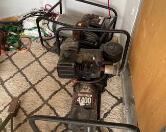Homelite generator in the forground and a Winco 3200 in the background
