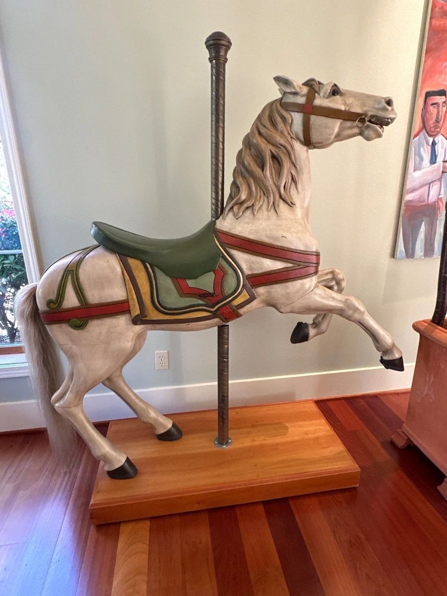 1898 Gustav Dentzel Prancer - Vintage Carousel Horse Figurine