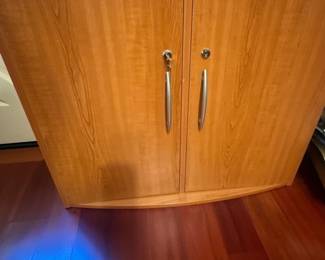 Wooden Locking Storage Cabinet