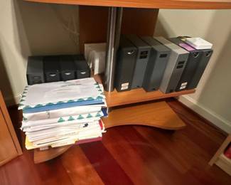 Wooden Office Desk with Storage
