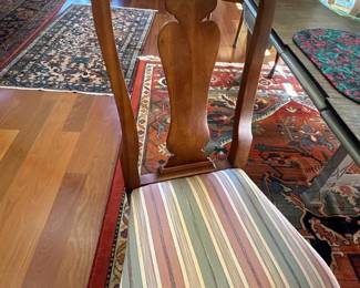 Dining Chair with Striped Seat