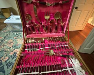 Nickel & Bronze flatware sets (Thailand) - 2 available
