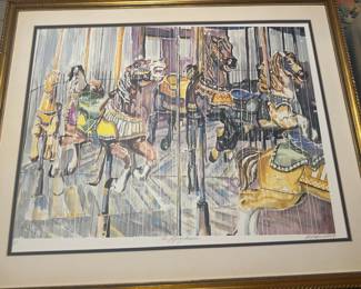 Signed 'The Flying Horses' Print