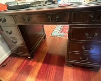 Vintage Mahogany Executive Desk