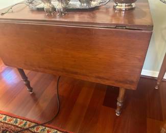Vintage Wooden Drop-Leaf Table