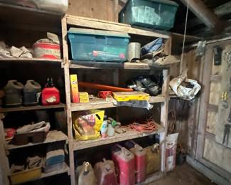 Rustic Wooden Storage Shelves
