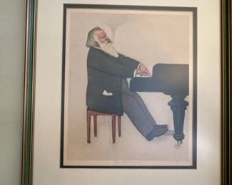 Man at Piano Framed Print