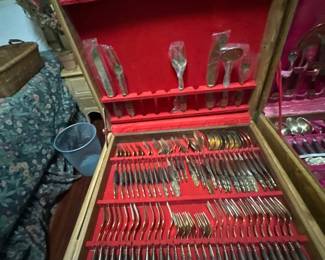Nickel & Bronze flatware sets (Thailand) - 2 available