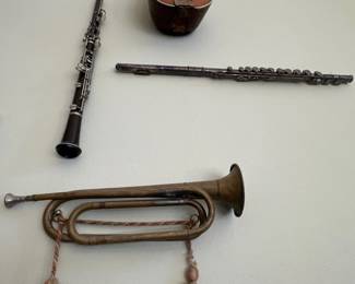 Vintage Musical Instruments Wall Display