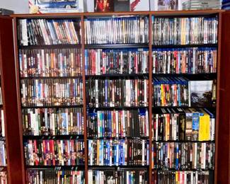 Thousands of DVDs, Blueray Disc and CDs