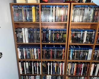 Thousands of DVDs, Blueray Disc and CDs