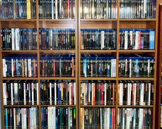 Thousands of DVDs, Blueray Disc and CDs