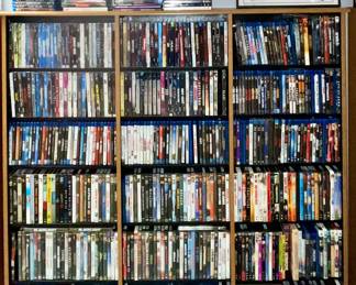 Thousands of DVDs, Blueray Disc and CDs