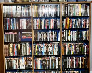 Thousands of DVDs, Blueray Disc and CDs