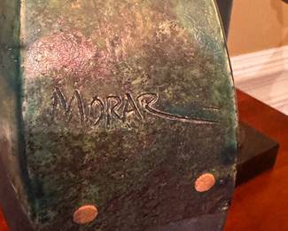 Bottom of Morar signed pottery piece