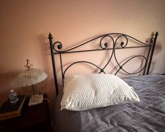 Metal decorative bed double