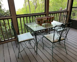Metal bistro set
