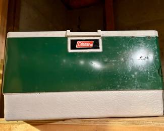 Vintage Coleman metal cooler 