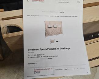 Creedmore sports portable air gun range