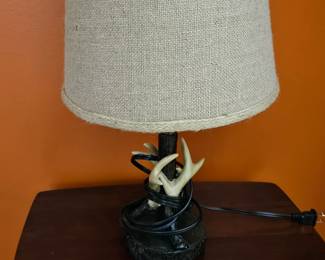 Antler themed lamp