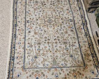 Turkish Oushak wool rug 