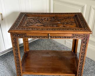 Chinese carved table