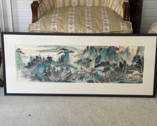 Japanese silk painting