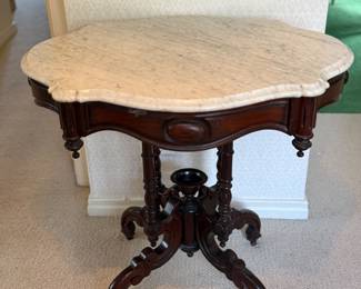 Victorian marble top table