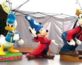 Disney Big Figs, Mickey, Donald Duck, Goofy