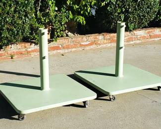 Santa Barbara designs 132 pound (each) rolling umbrella stands