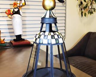 Mackenzie Childs Bird on a lantern , retired piece