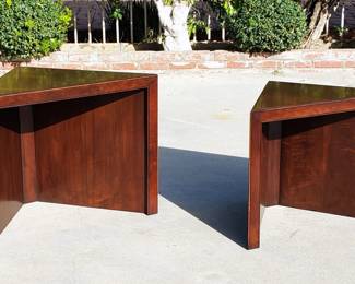 STUNNING Baker Furniture mahogany nesting tables