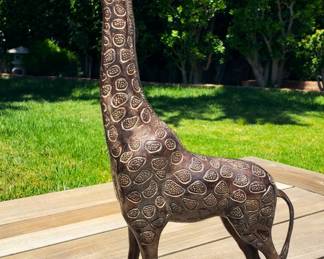 Bronze giraffe