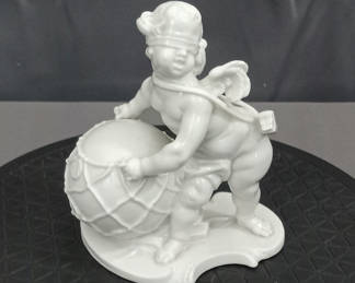 Lot 283: Nymphenburg Cherub Figurine