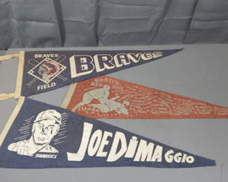 Lot 335: Vintage Baseball Pennants