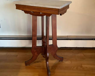 Lot 205: Antique Marble Side Table